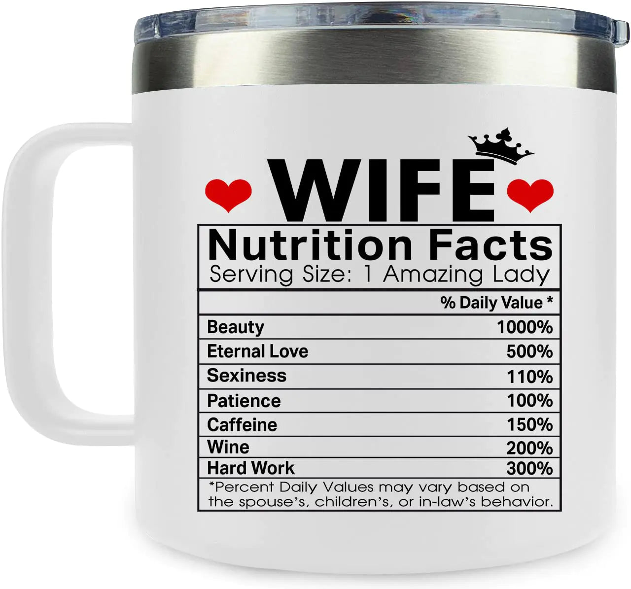RHYTHMHEART Christmas Gifts for Wife from Husband - Christmas Gifts for Her - Anniversary Valentines Gifts for Her - I Love You Gifts for Her - Wife Birthday Gifts Ideas - Wife Mug 14oz White valentines