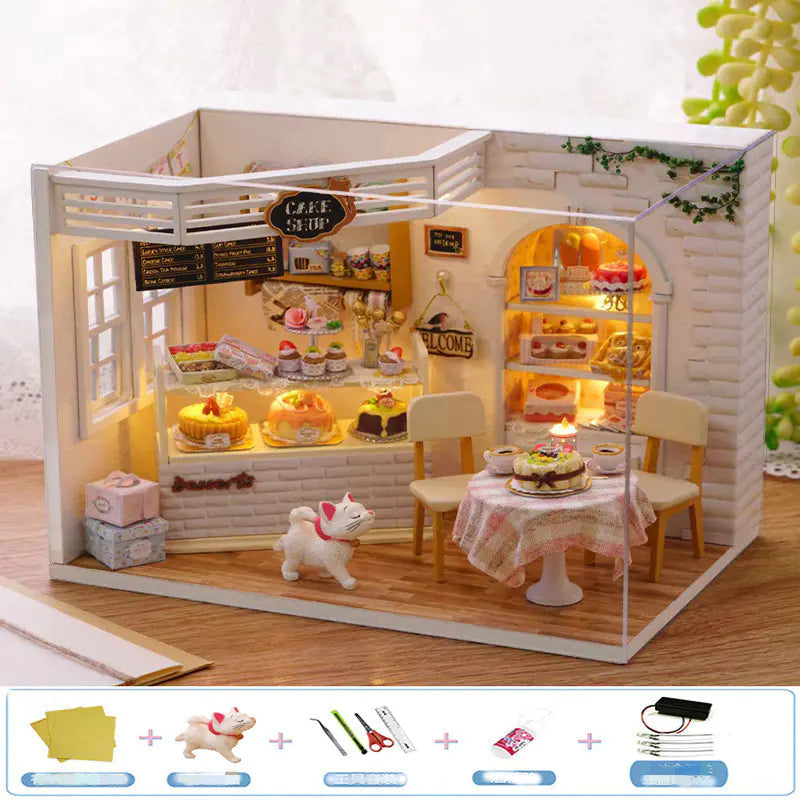 DIY Wooden House Puzzle Kit