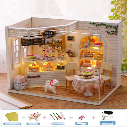 DIY Wooden House Puzzle Kit