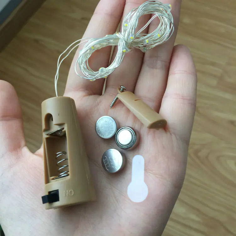 LED Bottle Cork Lights with Battery Box