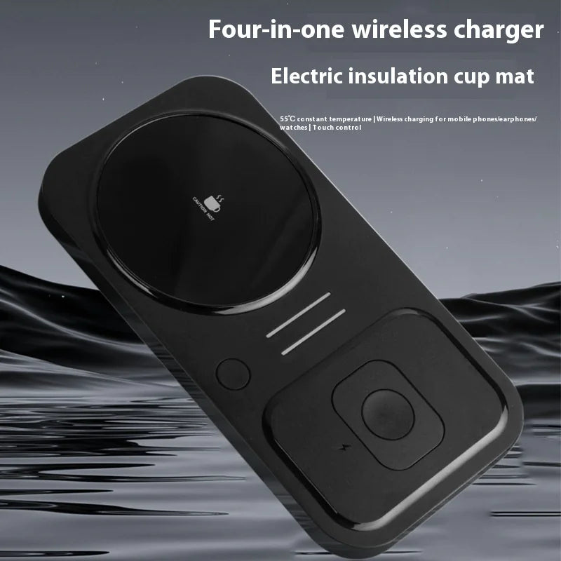 4-in-1 Wireless Charger & Heating Coaster