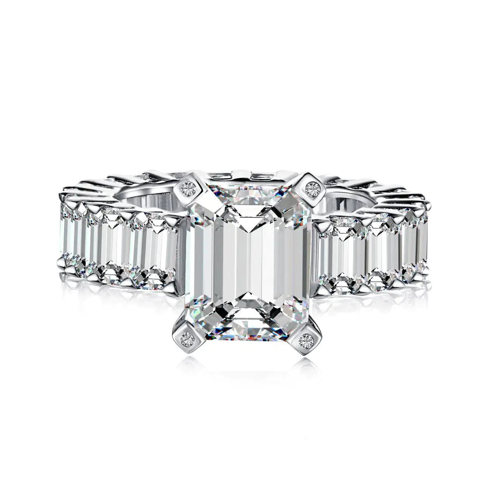 Light Luxury S925 Sterling Silver Zircon Ring for Women