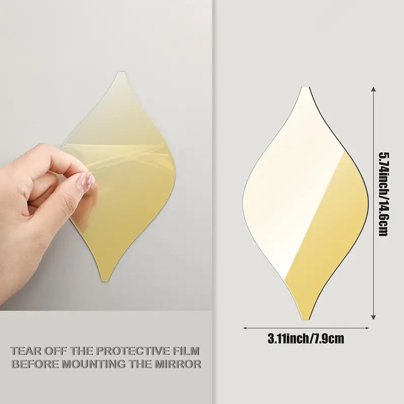 Water Drop Mirror Stickers