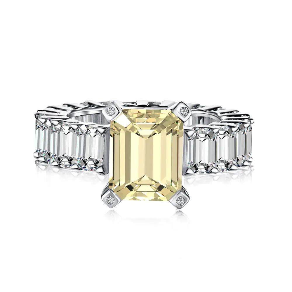 Light Luxury S925 Sterling Silver Zircon Ring for Women