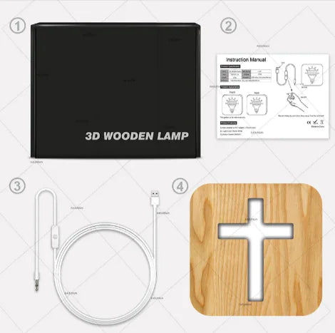Cross Pine Table Lamp
