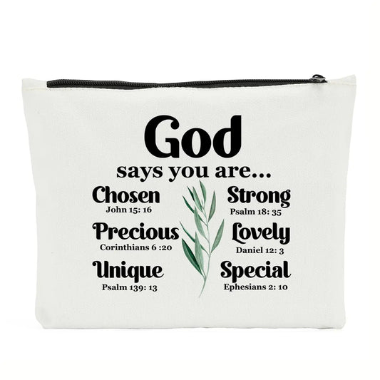 NBIAN Christian Gifts for Women Inspirational Gifts Scripture Gifts for Women Friends Valentines Gifts Birthday Gifts for Mom Makeup Pouch Travel Makeup Bag Purse Make Up Bag for Travelling valentines
