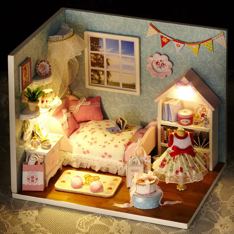 DIY Wooden House Puzzle Kit