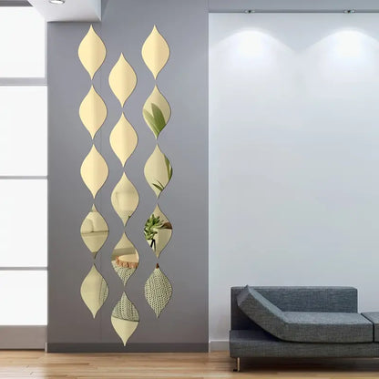 Water Drop Mirror Stickers