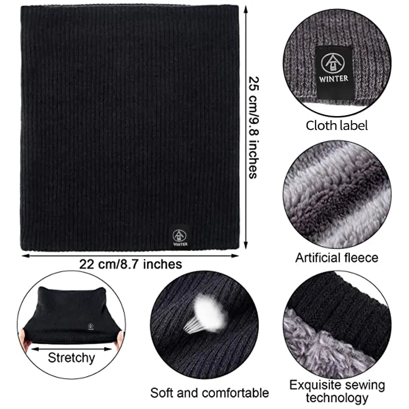 Women's Thick Knit Wool Scarf